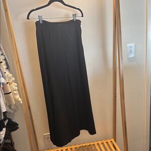 NWOT Eileen Fisher Black A-Line Maxi Skirt for Work